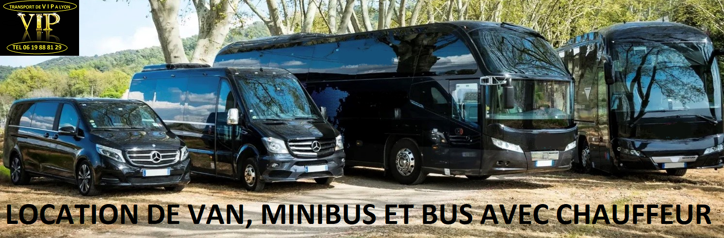Location de van minibus et bus avec chauffeur a lyon